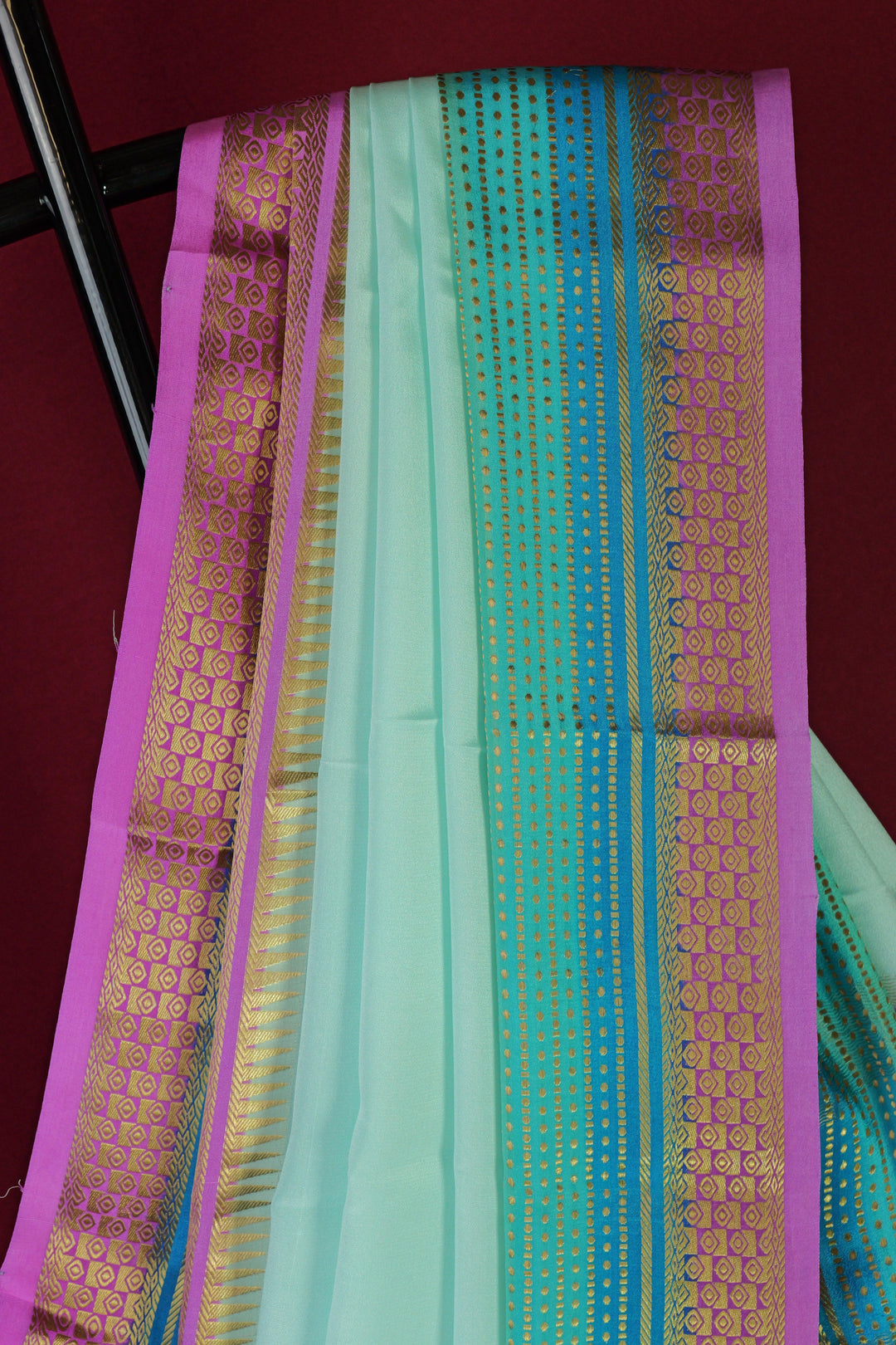 PURE MYSORE CERPE SILK SAREE | GRADIENT SHADE | SILK MARK CERTIFICATE - ATHARVA