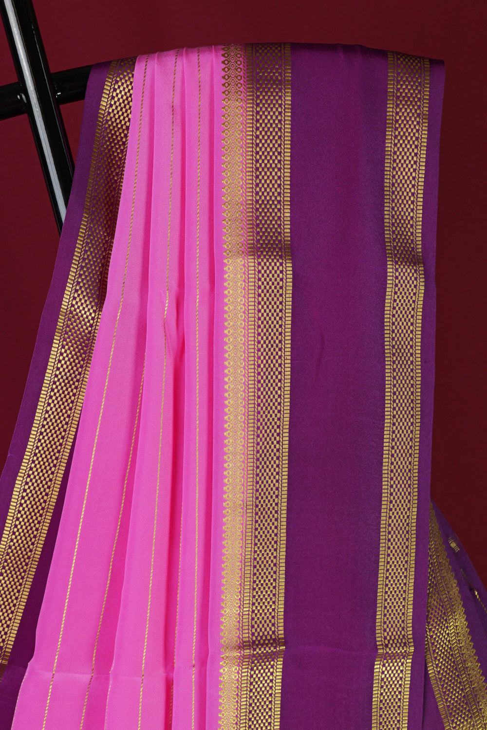 PURE MYSORE SILK SAREE | BENTEX BORDER | SILK MARK CERTIFIED - ATHARVA