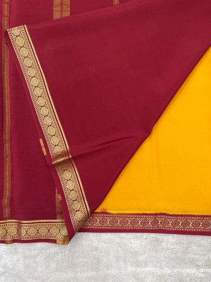 Pure Mysore Silk Saree-(1453616)