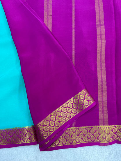 Sliver Based zari Pure Mysore Silk Saree