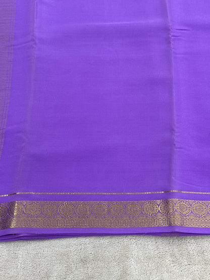 Sliver Based zari Pure Mysore Silk Saree