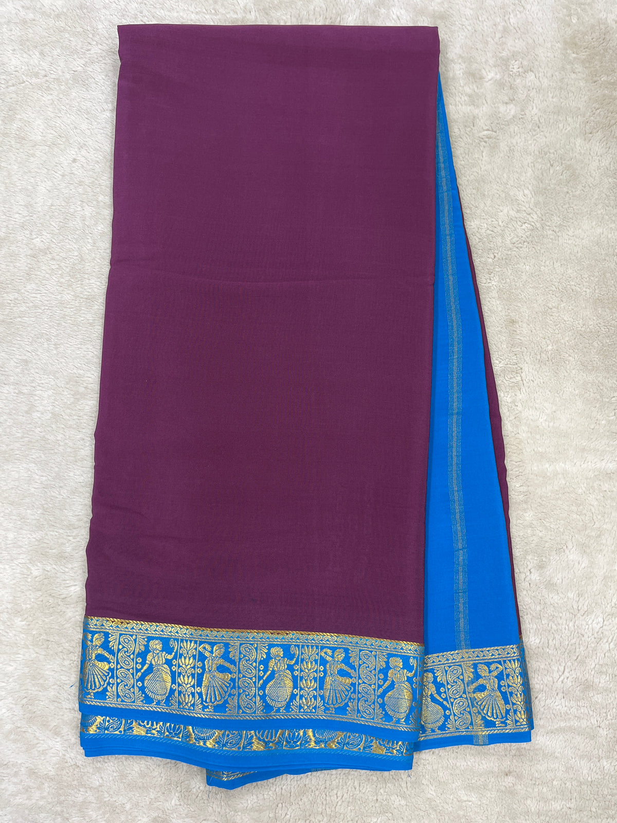 Pure Mysore Silk Saree-(1461976)