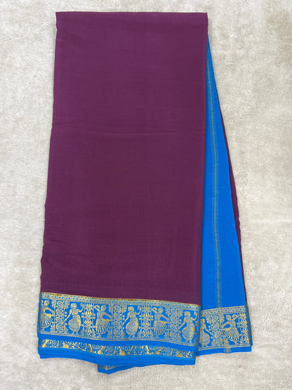 Pure Mysore Silk Saree-(1461976)