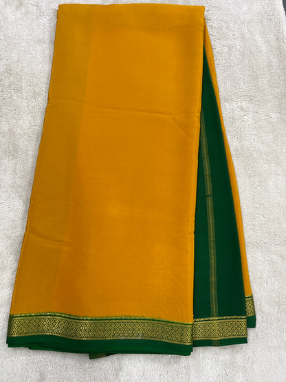 Sliver Based Zari Pure Mysore Silk Saree