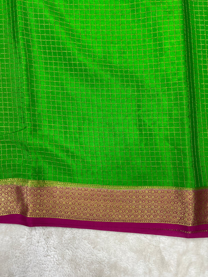 Pure Crepe Mysore Silk Dt strips - 1145302