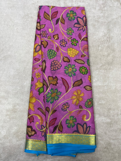 Pure crepe Mysore silk saree 26386623 (70gsm)