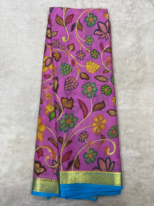 Pure crepe Mysore silk saree 26386623 (70gsm)