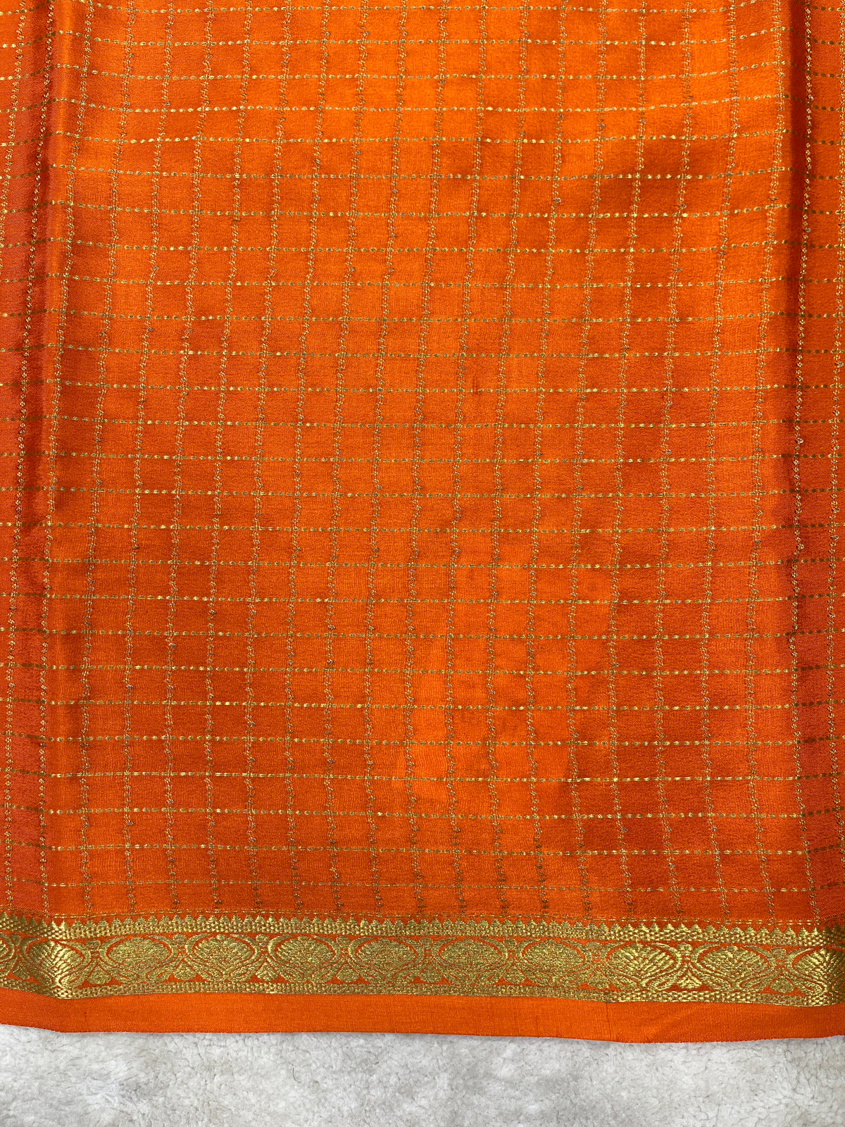 Pure crepe Mysore silk saree 12105002 (120gsm)