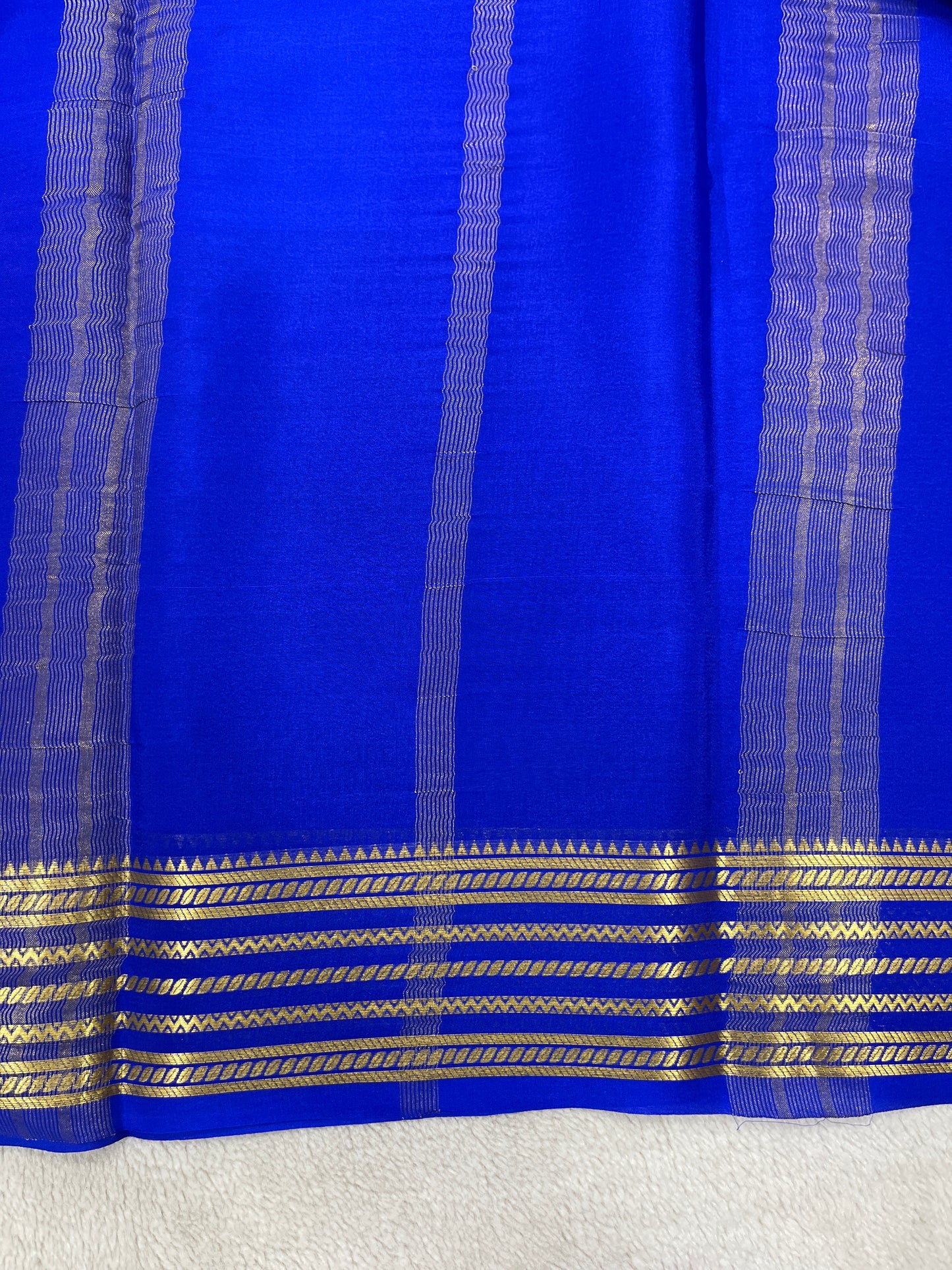 Pure crepe Mysore silk-Raksha Lines(13SO1803)