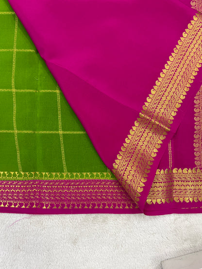 Pure Mysore Silk-Big Checks-120GSM (1462531)