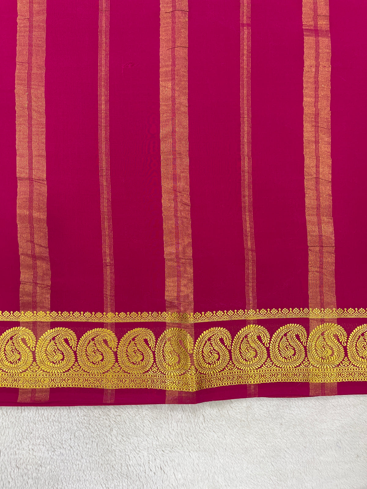 Pure Mysore silk-Mango Border-27261002(120GSM)