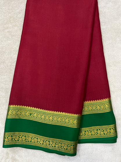 Pure crepe Mysore silk-Harshitha patli pallu(16274304)