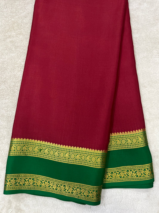 Pure crepe Mysore silk-Harshitha patli pallu(16274304)