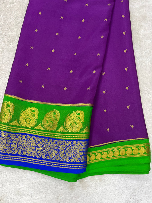 Pure crepe Mysore silk-KSIC Mango(1104901)