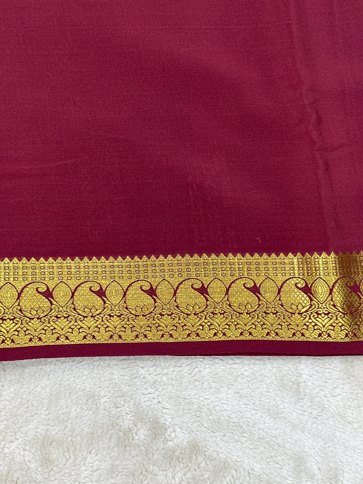 Sliver Based zari Pure Mysore Silk Saree
