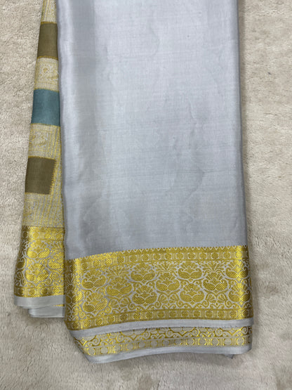 Pure crepe Mysore silk-1/2 & 1/2(16275409)