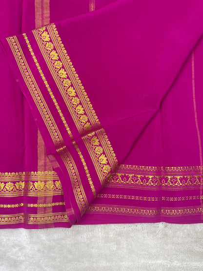 Pure Mysore Silk Saree-(1455154)