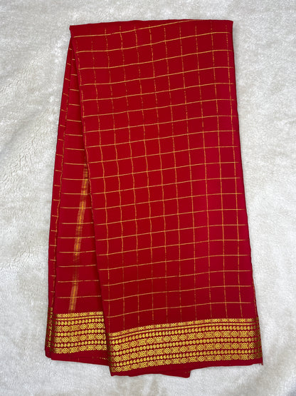 Pure Mysore silk-checks Rudraksha (1438399)