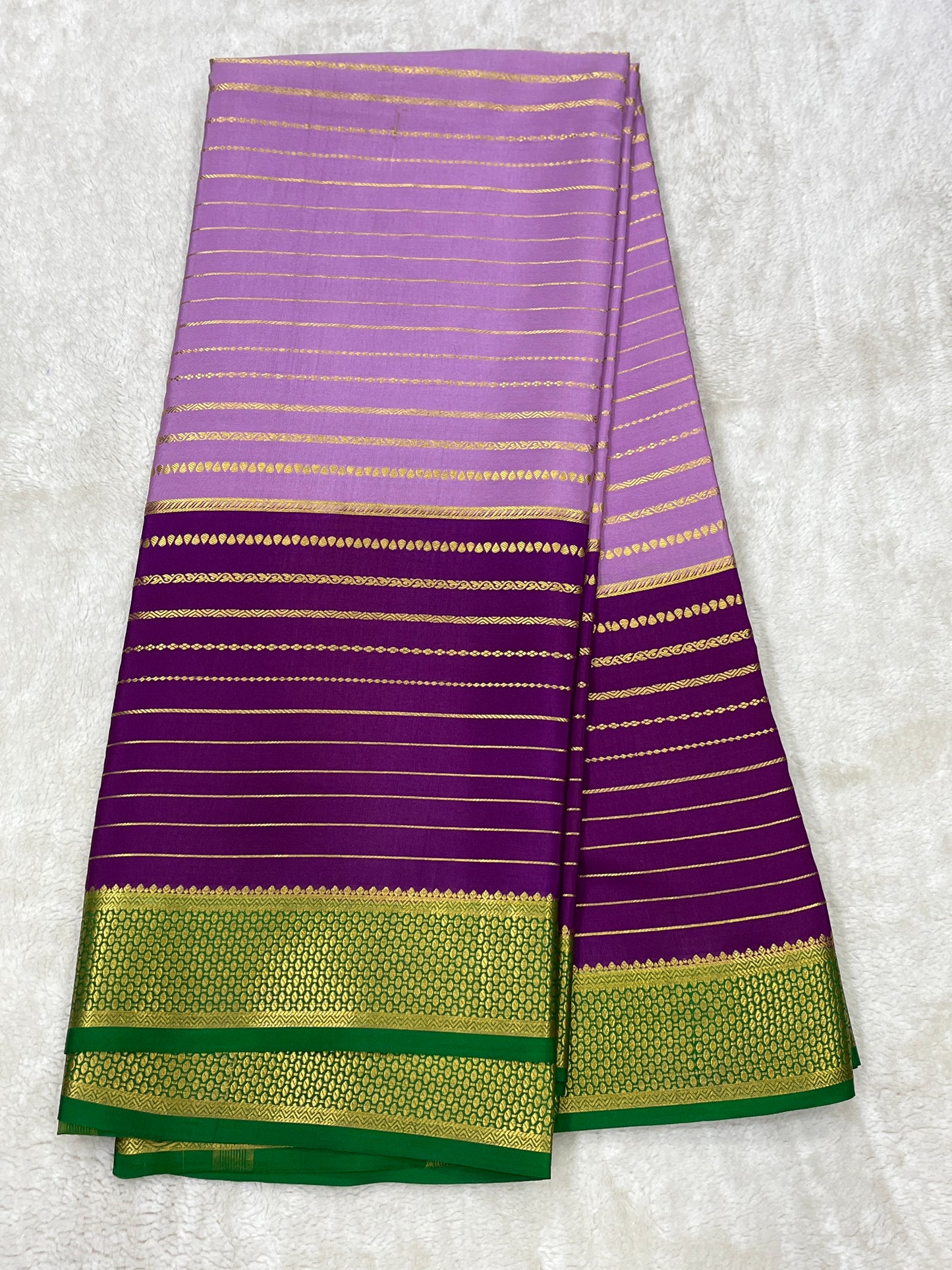 Pure Crepe Mysore Silk Bentex checks butta contrast - 2637795