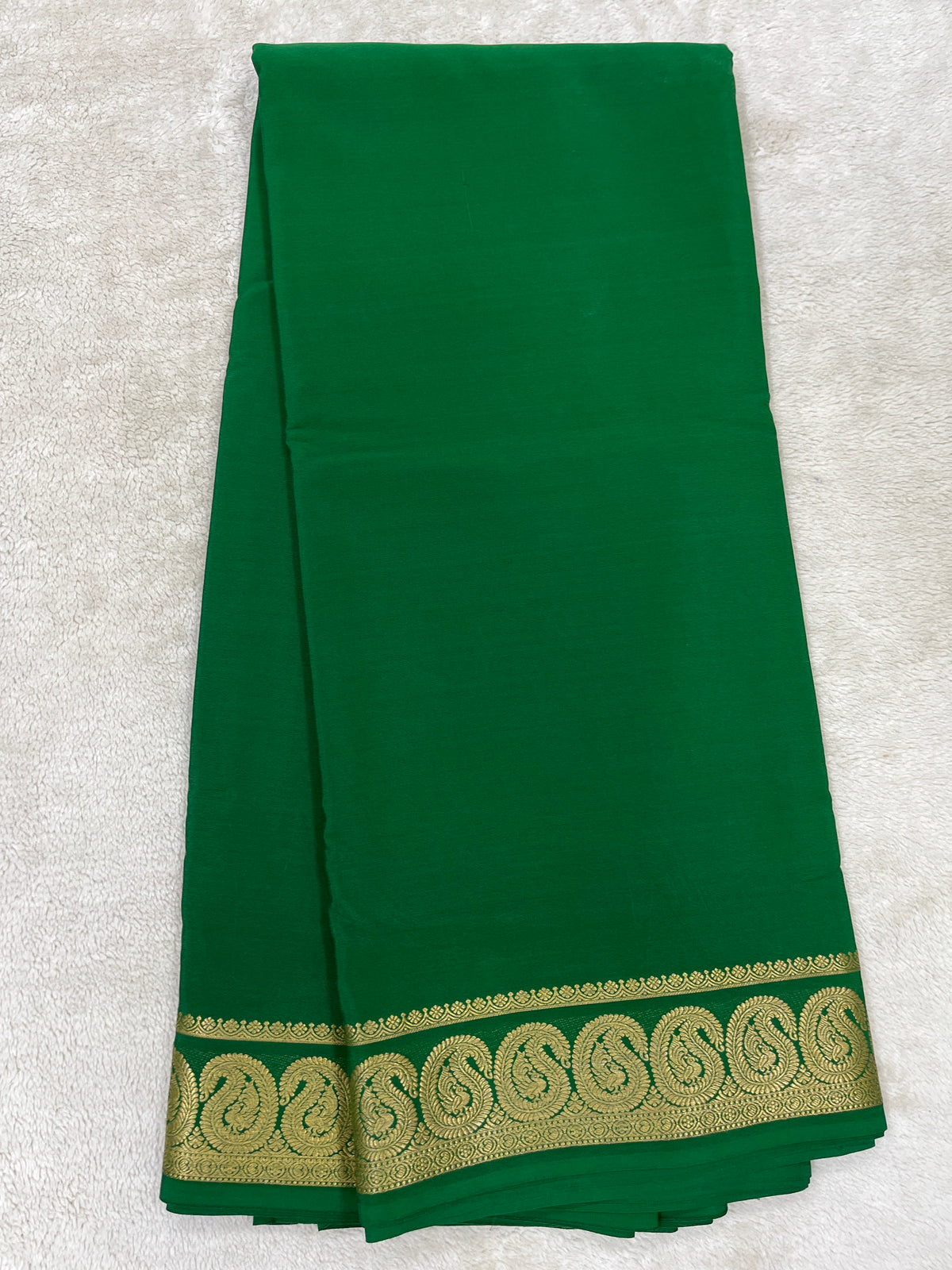 Pure Mysore silk -Mango Border