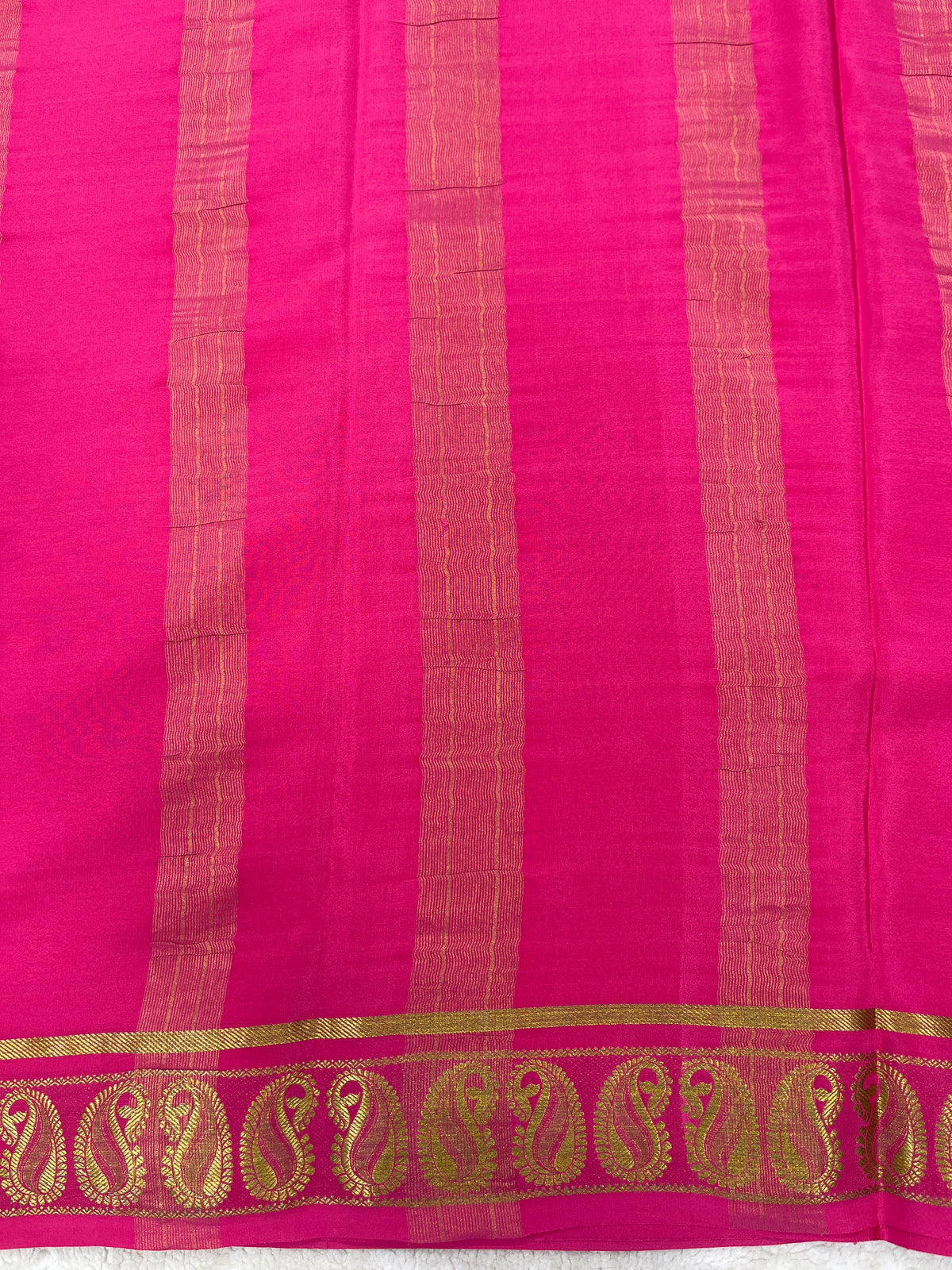 Pure crepe Mysore silk saree-120 Gsm(1104001)