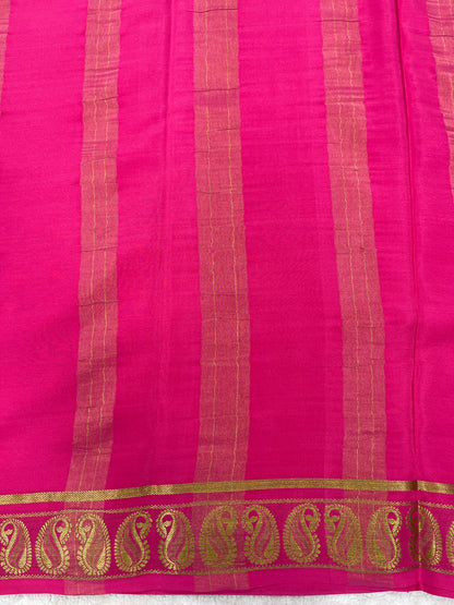 Pure crepe Mysore silk saree-120 Gsm(1104001)