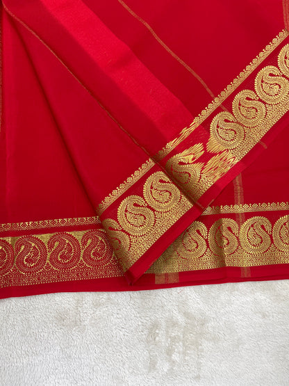 Pure Mysore silk-Mango Border-27261002(120GSM)