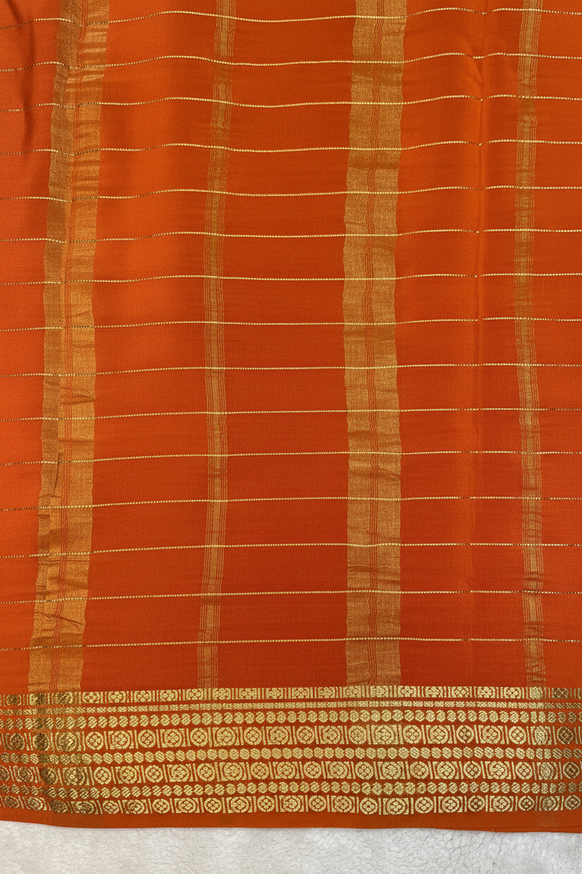 Pure Mysore silk Rudraksha checks (14383541)