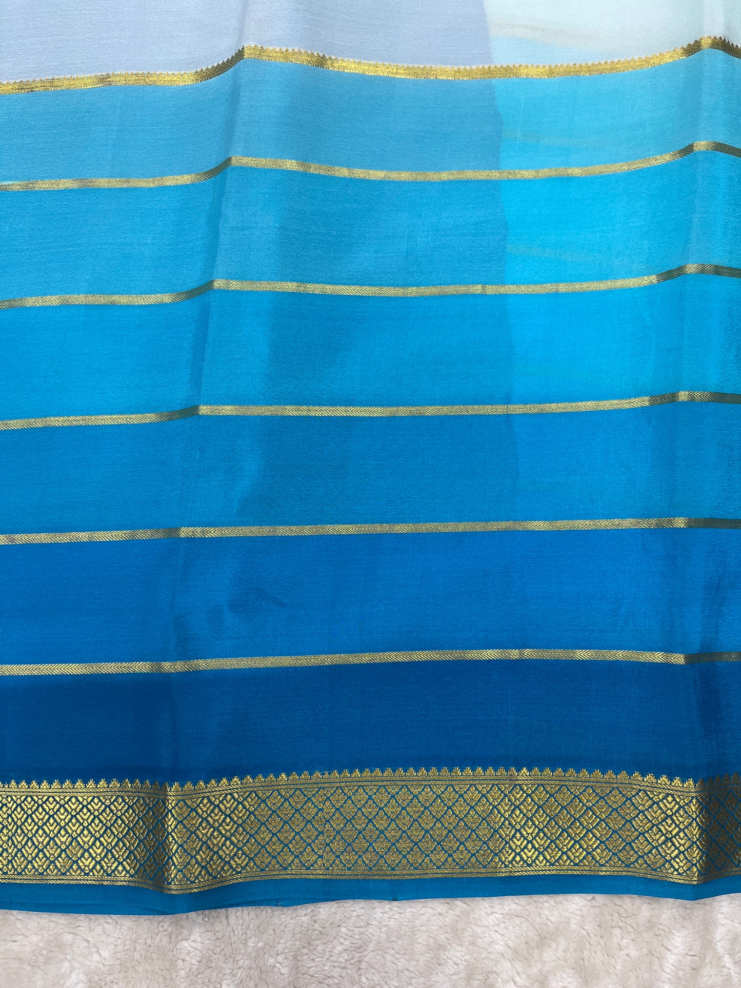 Pure Crepe Mysore Silk 3 D   - 1150102
