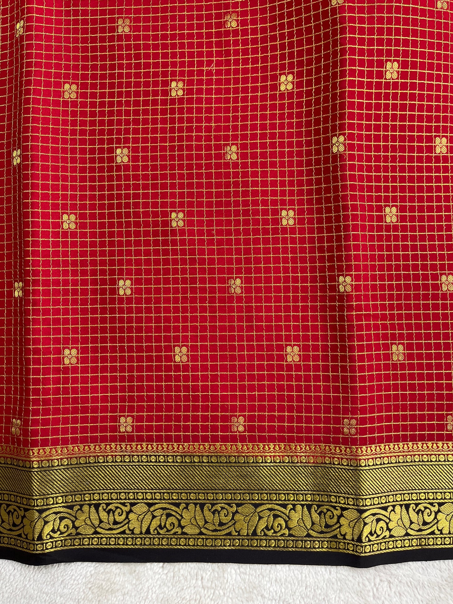 Pure crepe Mysore silk-Dhivya checks 26379937