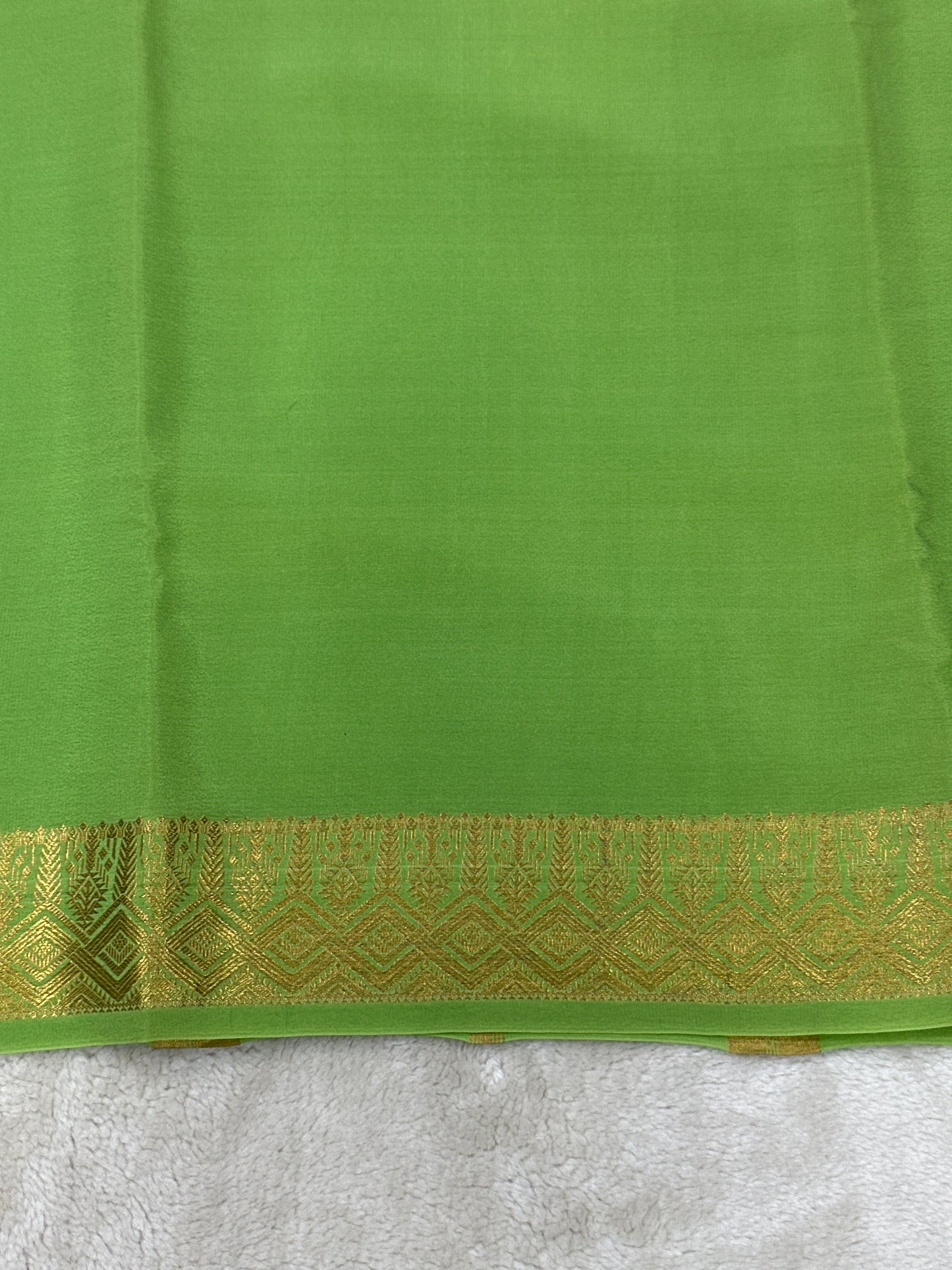 Sliver Based zari Pure Mysore Silk Saree