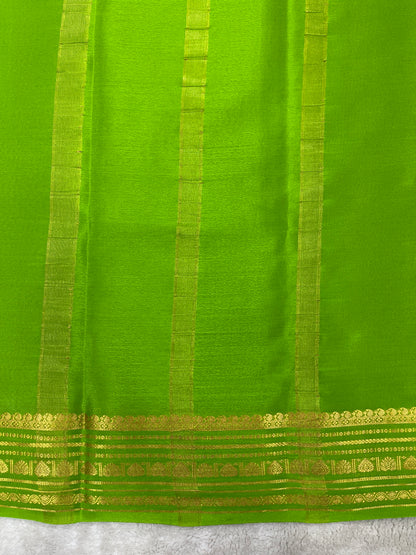 Pure crepe Mysore silk saree 13105585 (70gsm)