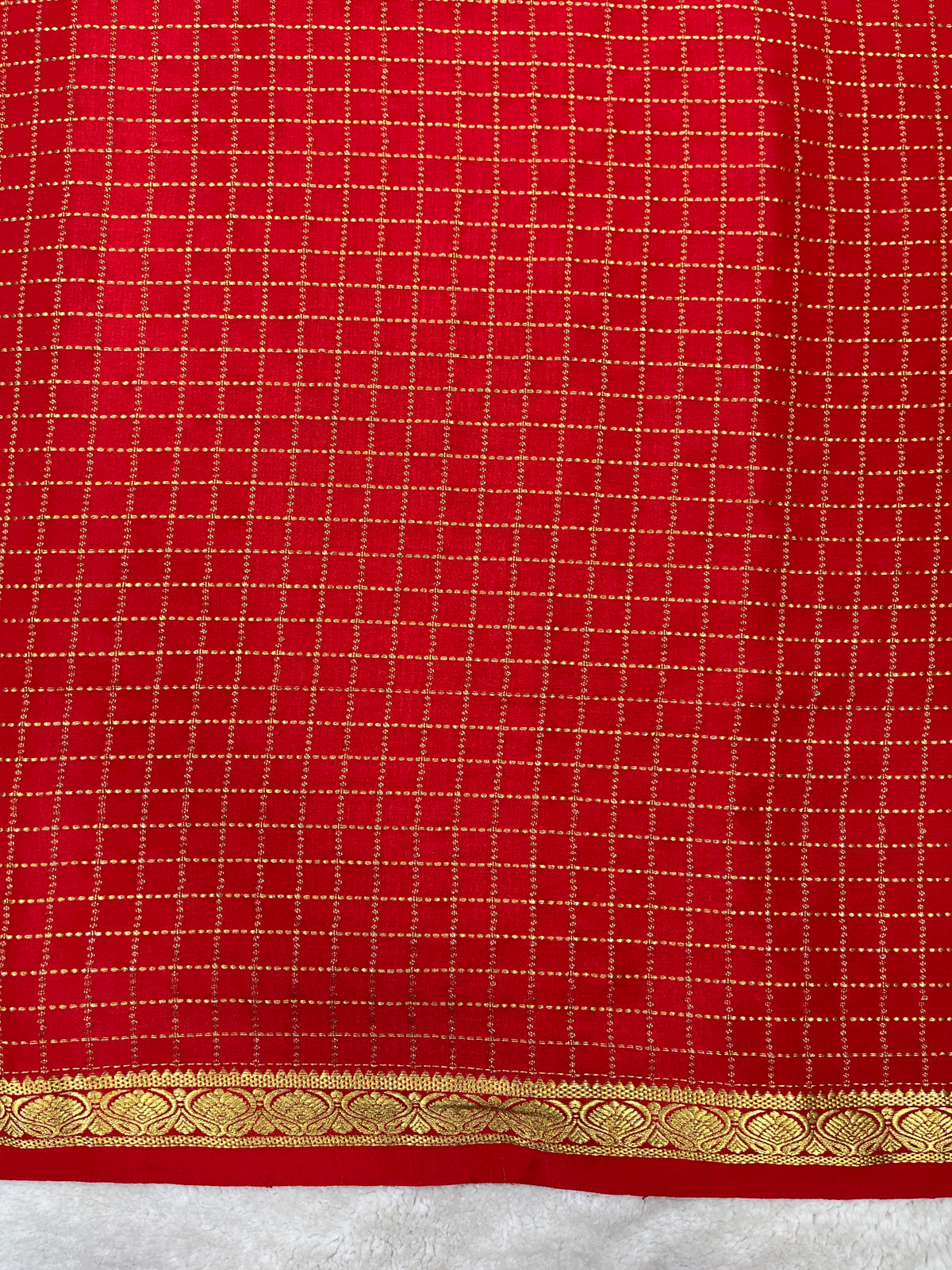 Pure crepe Mysore silk saree 12105002 (120gsm)