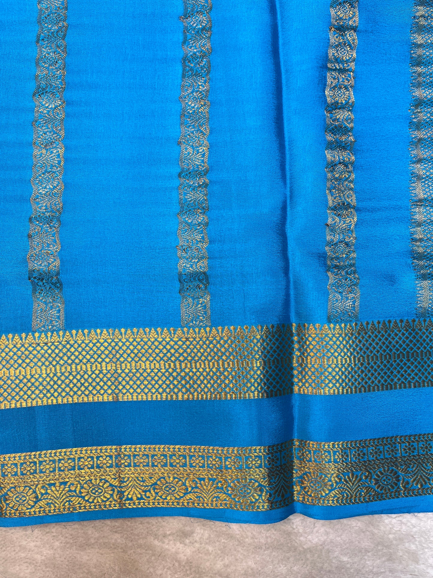 Pure Crepe Mysore Silk Saree-110GSM(1104001)