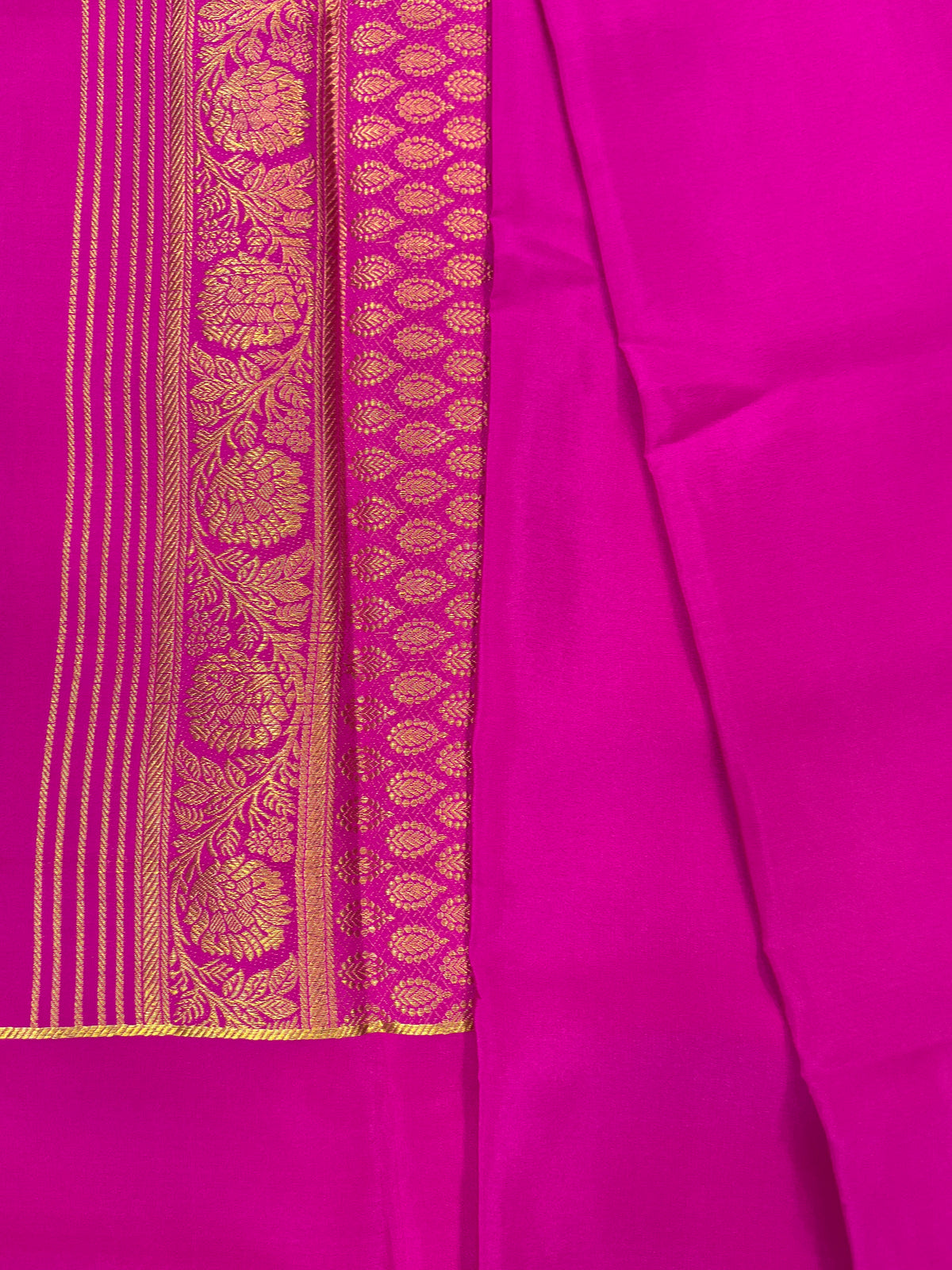 Pure  Mysore silk saree 1463631 (150 GSM)
