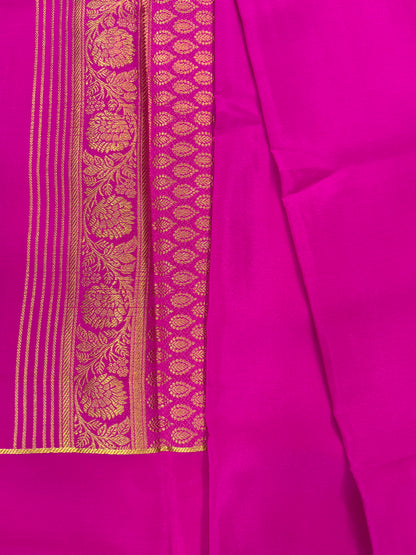 Pure  Mysore silk saree 1463631 (150 GSM)