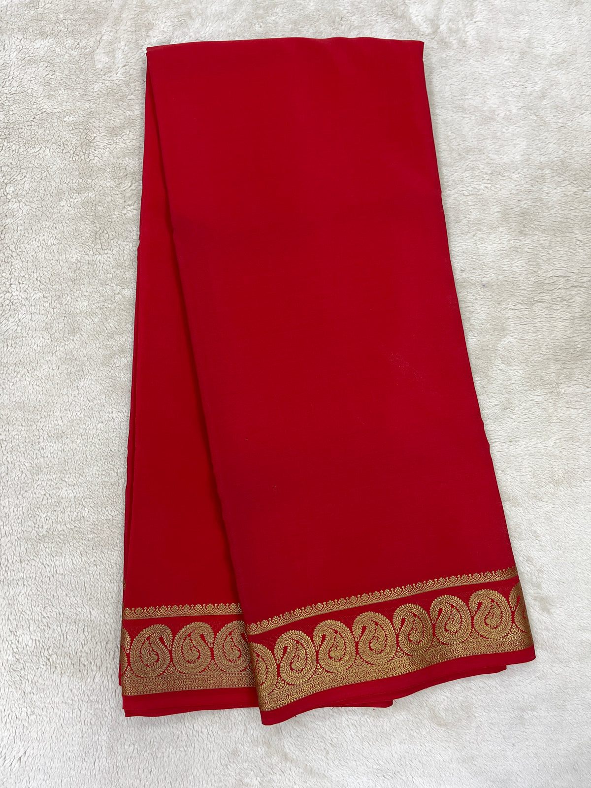 Pure Mysore silk -Mango Border-27261002(120GSM)