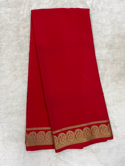 Pure Mysore silk -Mango Border-27261002(120GSM)