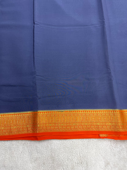 Sliver Based zari Pure Mysore Silk Saree