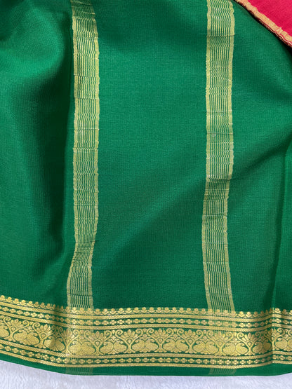 Pure crepe Mysore silk- Piping Contrast(1103601)