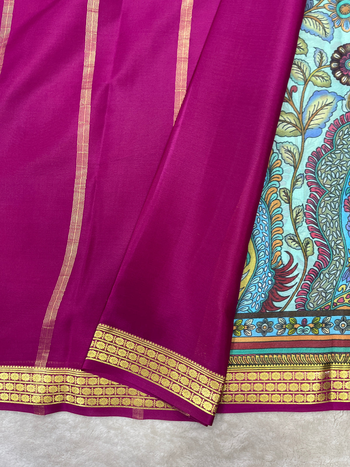 Pure crepe Mysore silk saree 26386623 (70gsm)