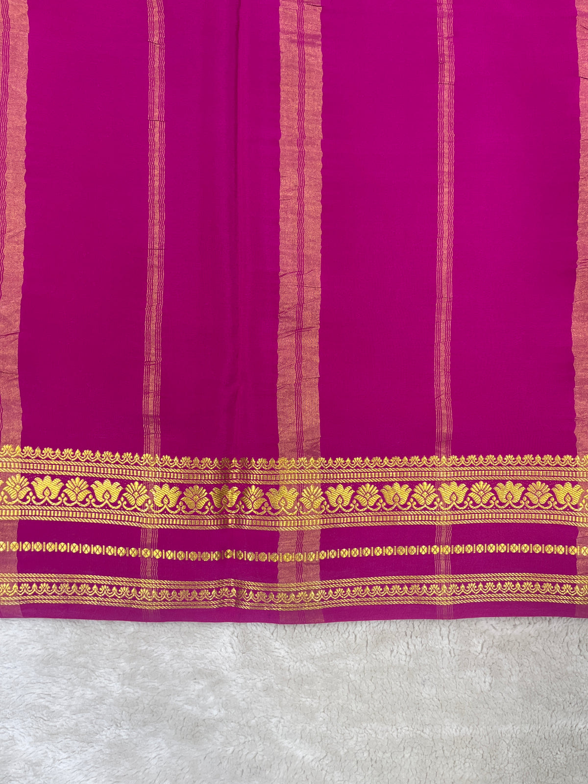 Pure Mysore Silk Saree-(1455154)