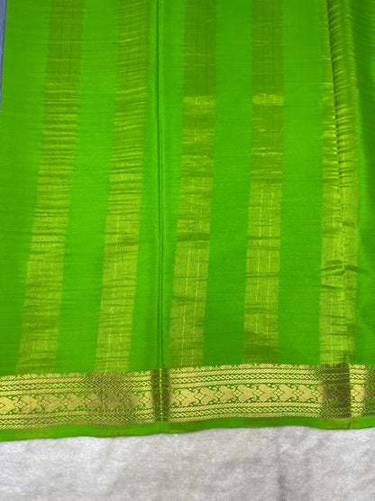 Pure crepe Mysore silk saree-120Gsm(1104001)