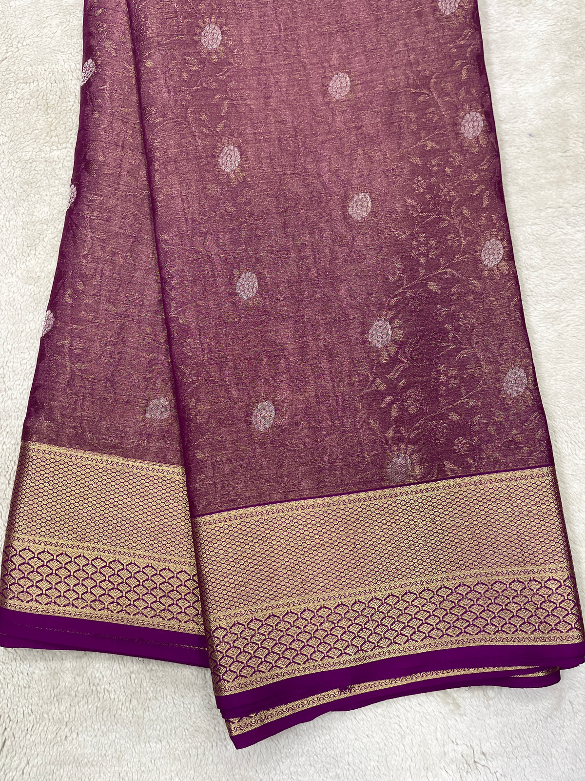 Pure crepe Mysore silk- Jay Banarasi(15080808)