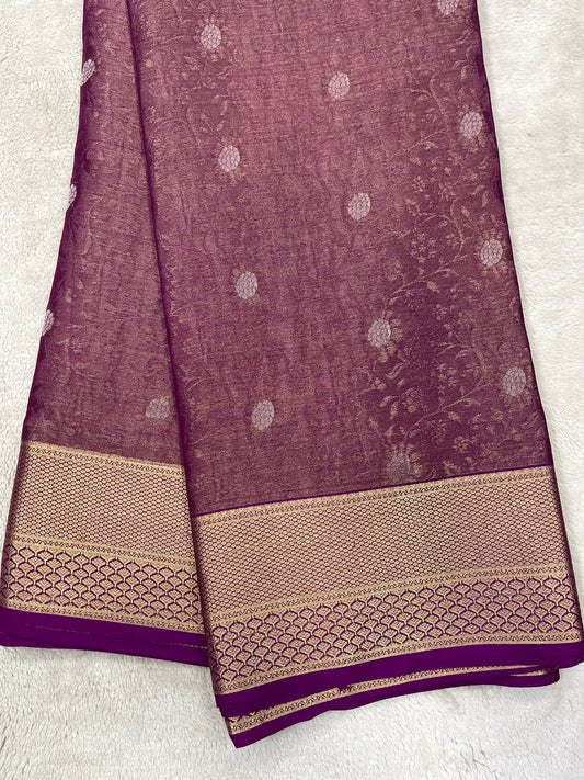 Pure crepe Mysore silk- Jay Banarasi(15080808)