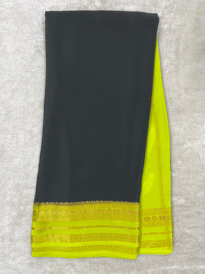 Pure Mysore Silk Saree-(1455156)