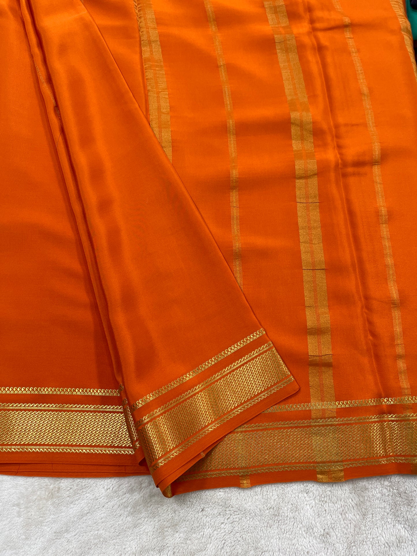 Sliver Based zari Pure Mysore Silk Saree