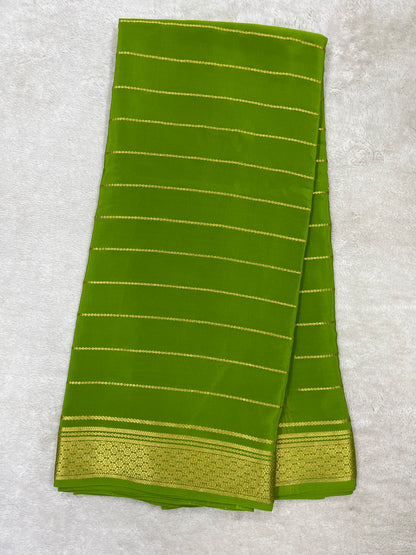 Pure Mysore Silk Saree-(1450112)