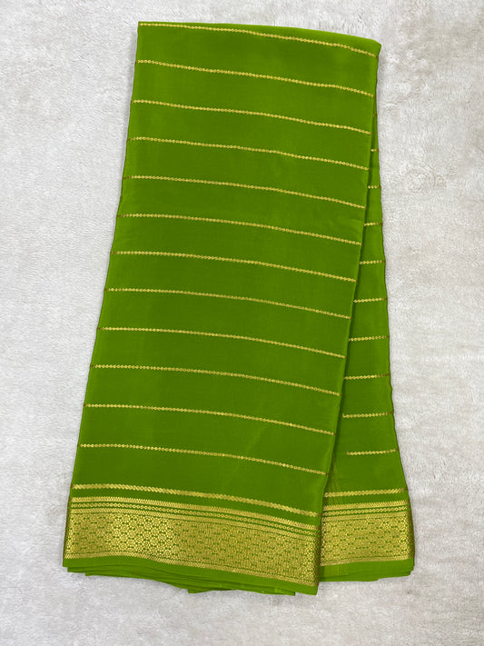 Pure Mysore Silk Saree-(1450112)