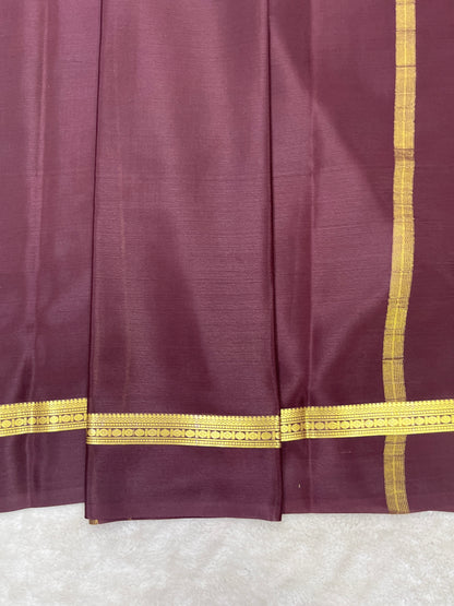Pure crepe Mysore silk saree 26387301 (70gsm)